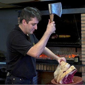 cortando carne